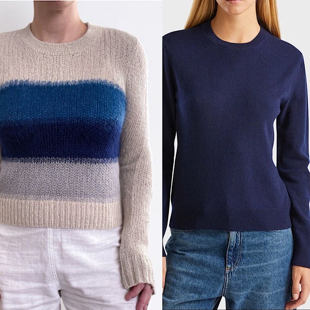 NWOT Rag & Bone Crew 💯 Wool & Merino Blend Neckline Sweaters Size SP|XS
